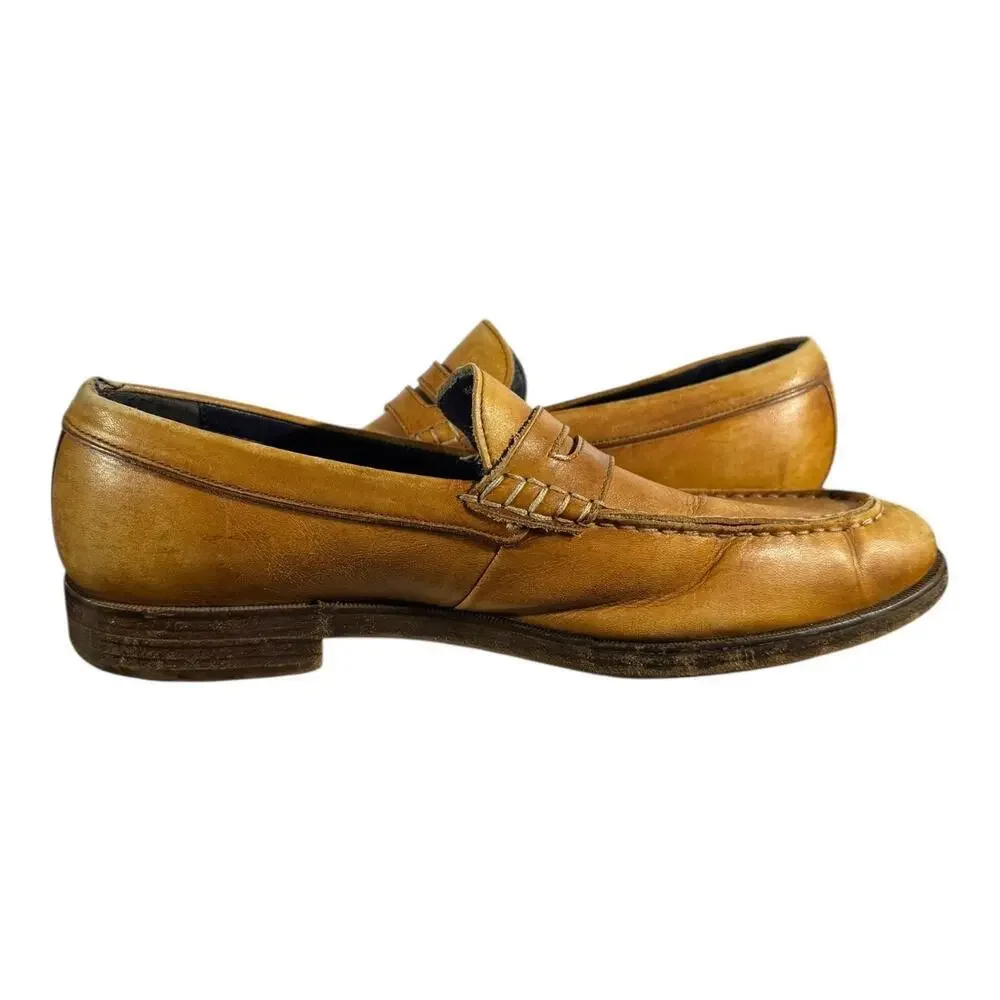 Cole Haan Jefferson Grand Men's Brown Leather Penny Loafers Size 9.5 M